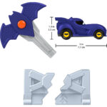 Fisher-Price Αυτοκινητάκι Dc Batwheels Bam the Batmobile με Κλειδί που εκτοξεύεται για σύγκρουση, Κλίμακας 1:55 (HRJ53-HRJ54) - Image 6