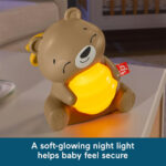 Fisher-Price Αρκουδάκι με Ήχους, Φωτάκι Νυχτός και Ρυθμιζόμενο Χρονόμετρο για Νεογέννητα (HRB18)