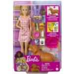 Barbie Κούκλα Και Νεογέννητα Κουταβάκια (HCK74-HCK75)