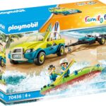 Playmobil Αυτοκίνητο με Ανοιχτή Οροφή και Κανό - (70436)