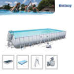 Bestway Ορθογώνια Πισίνα  PVC με Μεταλλικό Σκελετό & Αντλία Φίλτρου Με Άμμο 956εκ.Χ 488 εκ.Χ 132 εκ. (56623) - Image 6