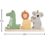 Fisher Price Ξύλινα Ζωάκια Παιχνίδι Για Μωρά Και Νήπια, 10 Ξύλινα Κομμάτια (HXV04) - Image 5