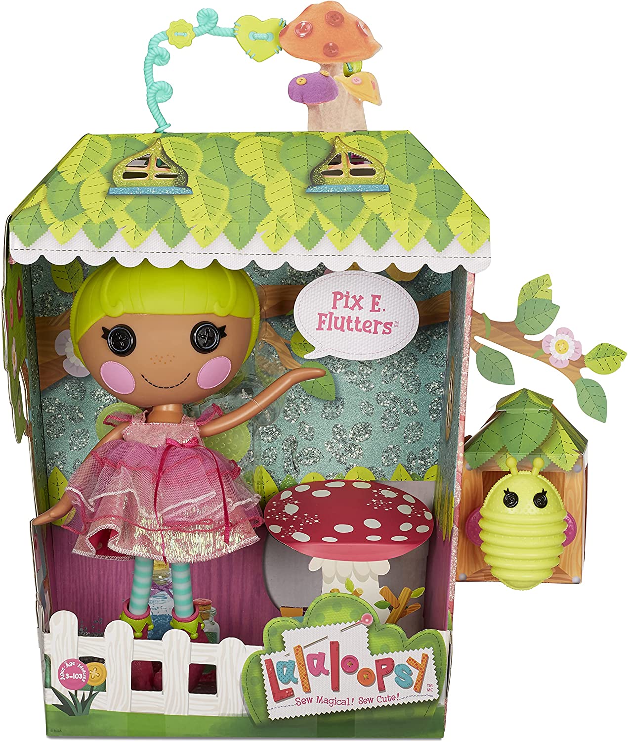 53db110d-6d0c-04cb-2684-0184aa428c50.jpg Lalaloopsy Κούκλα Pix E. Flutters με Κατοικίδιο Νεράϊδα - (576877) - Image 1