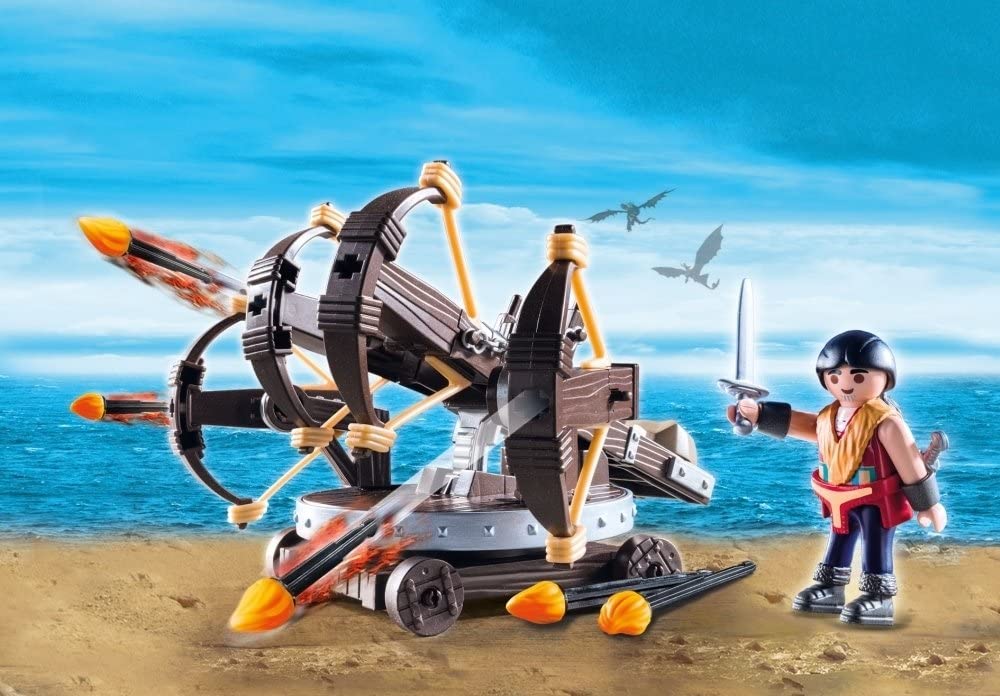59cd1956-d0f9-6bb0-3f57-01843d2723d9.jpg Playmobil Ο Έρετ με Τετραπλή Βαλλίστρα & Βέλη Φωτιάς - (9249) - Image 1
