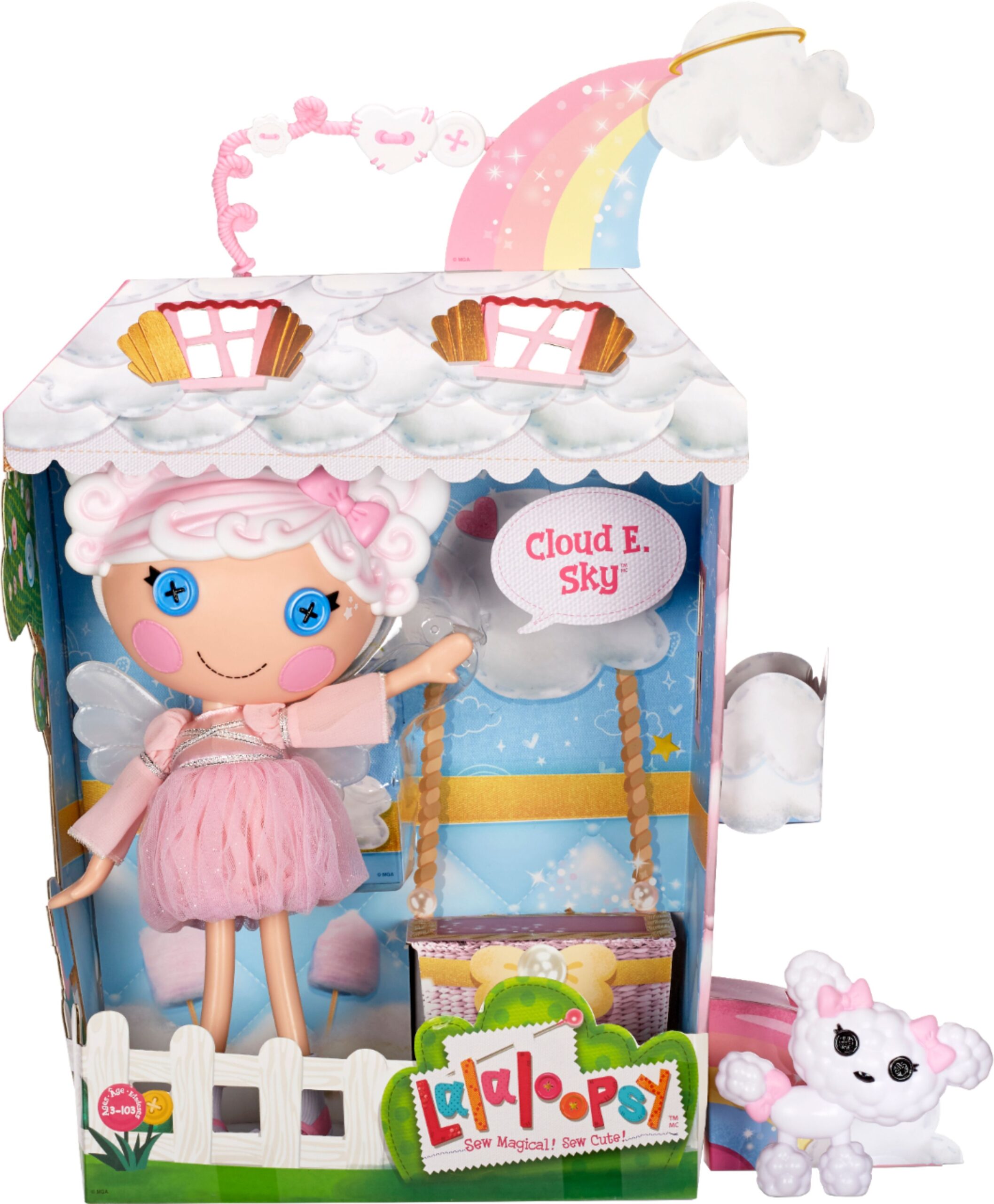 6144ef1d-79d8-dee6-66b0-0184aa3d1597.jpg Lalaloopsy Κούκλα E. Sky με Κατοικίδιο Poodle - (576853) - Image 1