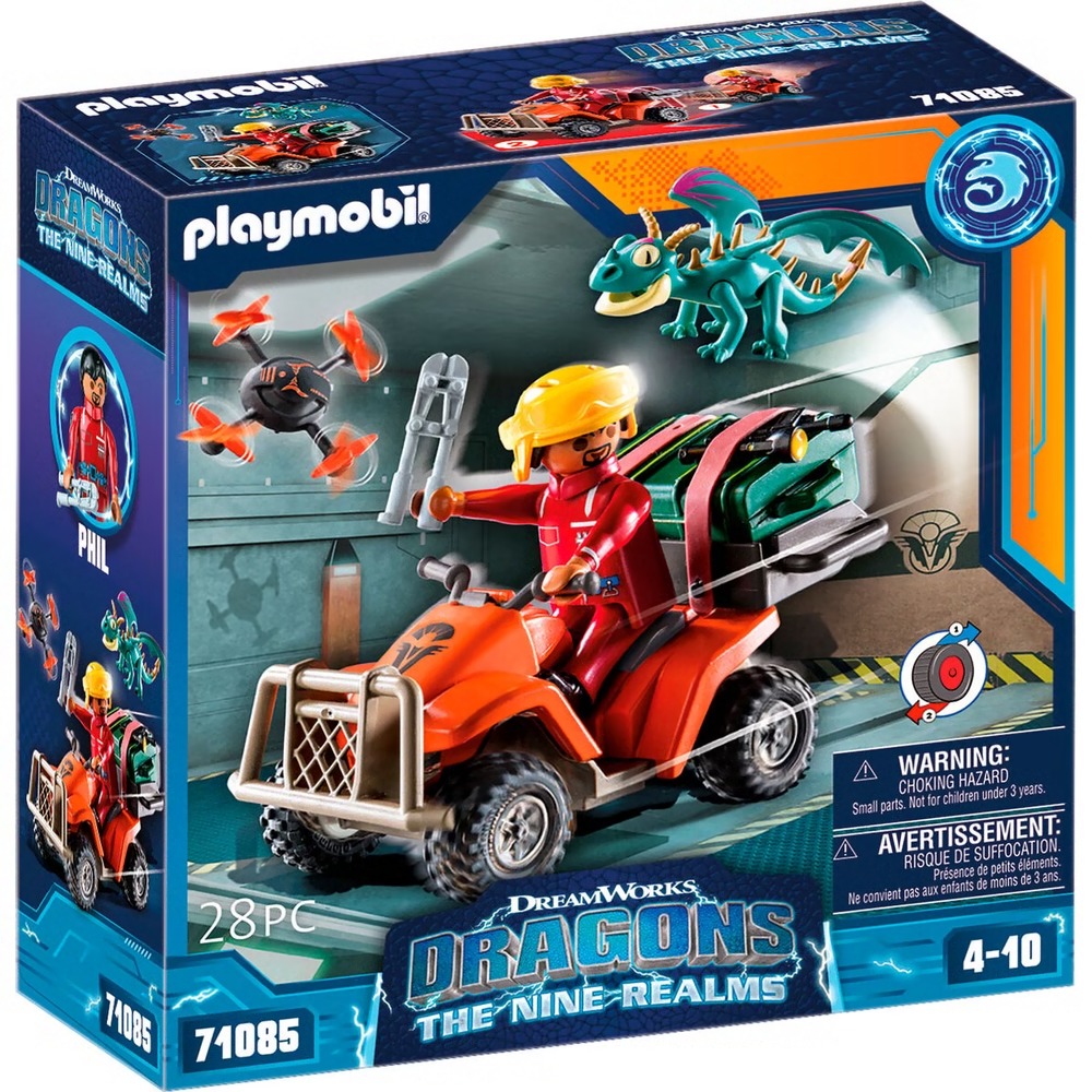 67ad4647-0ca0-2811-3e81-01850ab62911.jpg Playmobil Dragons Nine Realms - Τετράτροχη Μηχανή (71085) - Image 1