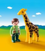 Playmobil Φύλακας Ζωολογικού Κήπου με Καμηλοπάρδαλη - (9380) - Image 2