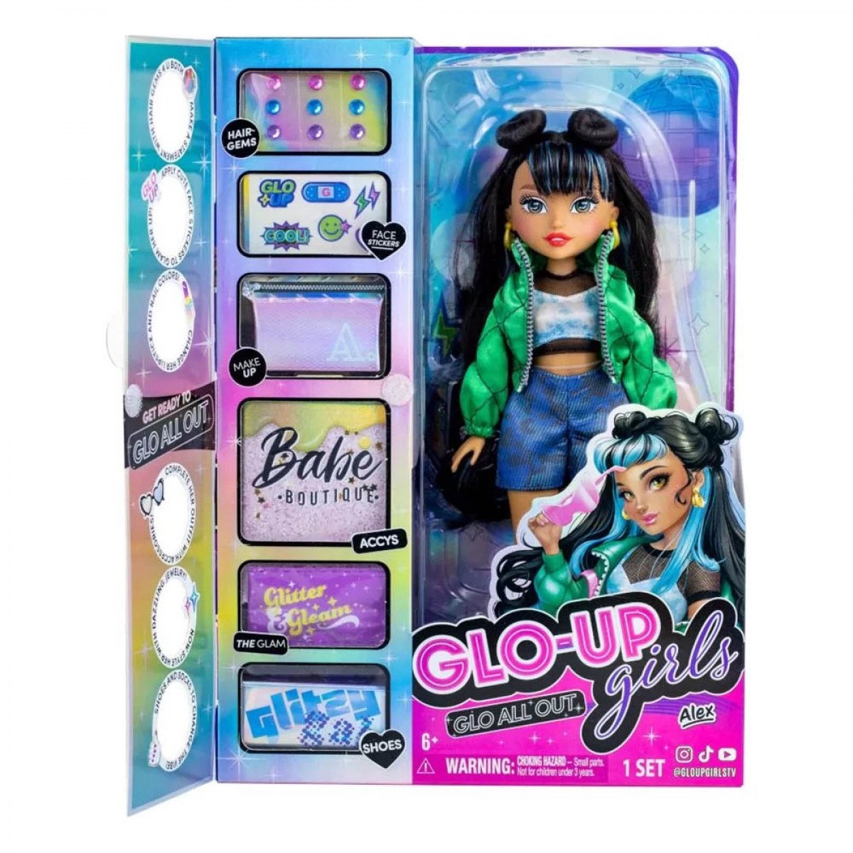 772c8303-23fd-758c-669b-0184cd8e0d89.jpg Glo Up Girls Κούκλα Alex - (GLU08000) - Image 1