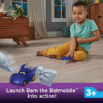 Fisher-Price Αυτοκινητάκι Dc Batwheels Bam the Batmobile με Κλειδί που εκτοξεύεται για σύγκρουση, Κλίμακας 1:55 (HRJ53-HRJ54) - Image 2