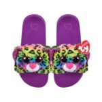 TY Beanie Boos Πλαστικές Παντόφλες Dotty Λεοπάρδαλη - Μέγεθος L: 31-33 (18-21εκ / 6-8χρ) (1607-95464)
