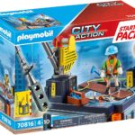 Playmobil Εργοτάξιο με Ανυψωτικό Γερανό - (70816)