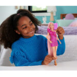 Barbie Κούκλα Πολύχρωμα Μαλλιά Με Πολύ Μακριά Ξανθά Μαλλιά Και Αξεσουάρ Styling (JDC85) - Image 3