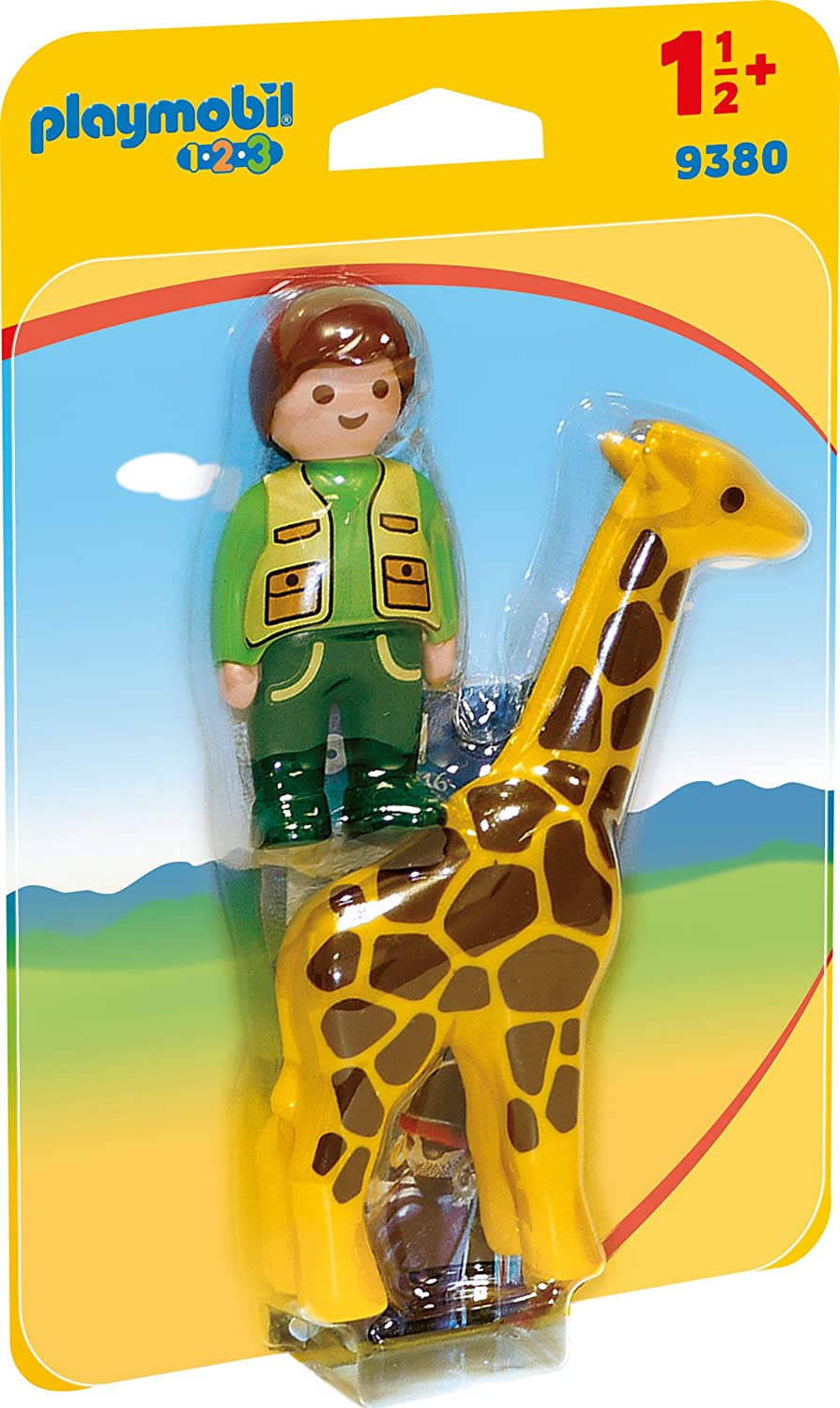 9c331193-47b4-6d1b-a083-01843dbe3e43.jpg Playmobil Φύλακας Ζωολογικού Κήπου με Καμηλοπάρδαλη - (9380) - Image 1
