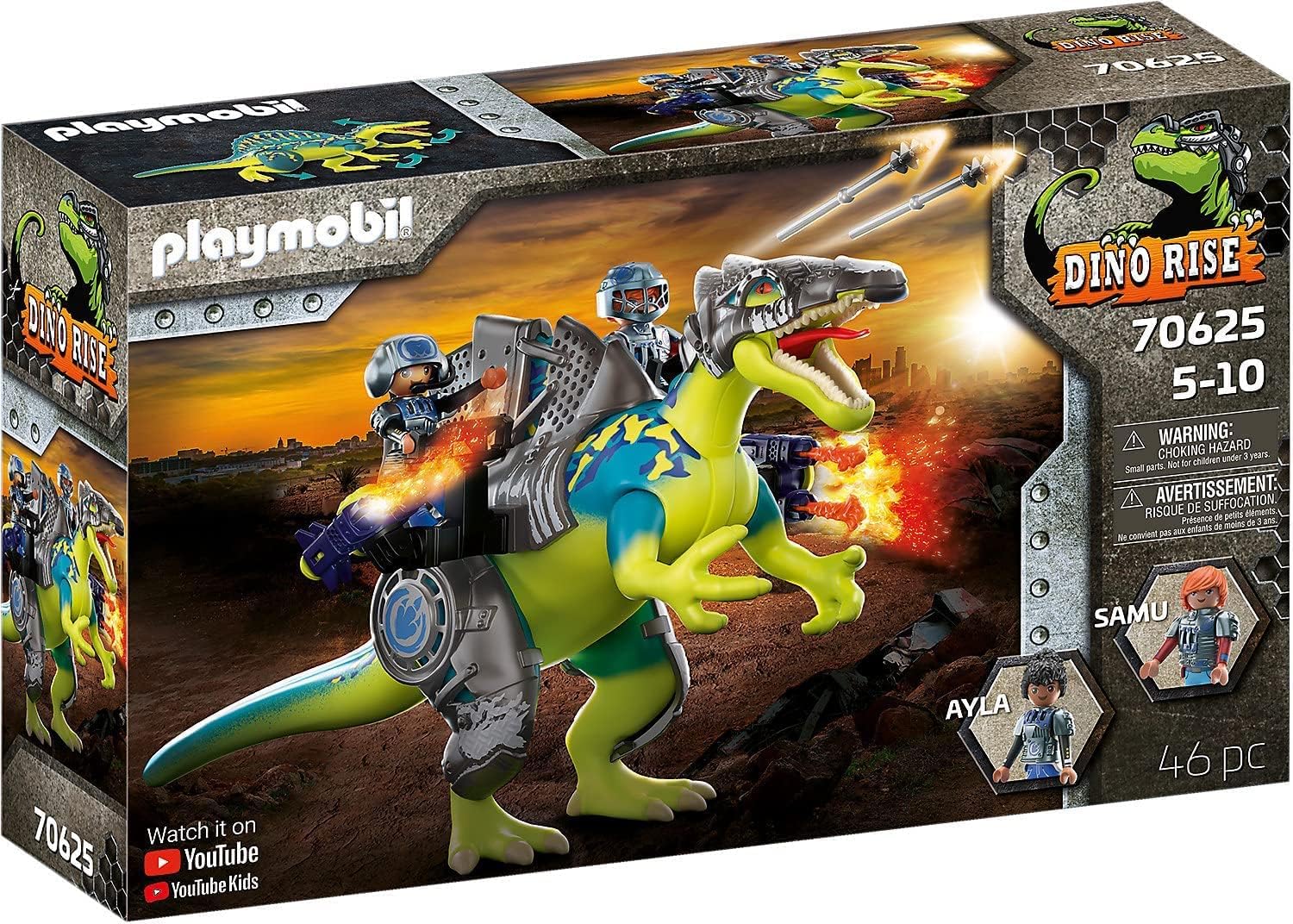 9cac719c-86db-0356-732e-018ba4211421.jpg Playmobil Σπινόσαυρος Με Διπλή Πανοπλία - (70625) - Image 1