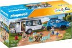 Playmobil Family Fun -  Οικογενειακές Διακοπές με Ρυμουλκούμενο Τροχόσπιτο (71423)