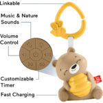 Fisher-Price Αρκουδάκι με Ήχους, Φωτάκι Νυχτός και Ρυθμιζόμενο Χρονόμετρο για Νεογέννητα (HRB18) - Image 5