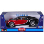 Bburago Bugatti Chiron 1/18 Κόκκινο/Μαύρο (18/11040) - Image 6