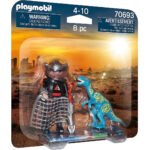Playmobil Duo Pack Βελοσιράπτορας Και Κινηγός Δεινοσαύρων (70693)