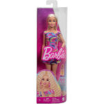 Barbie Fashionistas Κούκλα, Ξανθή με Πολύχρωμο Φόρεμα (FBR37-HRH20) - Image 6