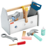 Fisher-Price Σετ Ξύλινη Εργαλειοθήκη, 9 Ξύλινα τεμάχια (HYG50)