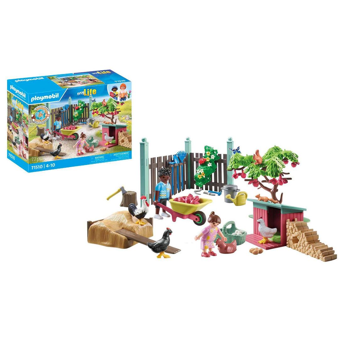 e161914e-564c-37bc-25b0-019474b060e7.jpg Playmobil MyLife Κήπος Εξοχικού Σπιτιού Με Κοτέτσι (71510) - Image 1
