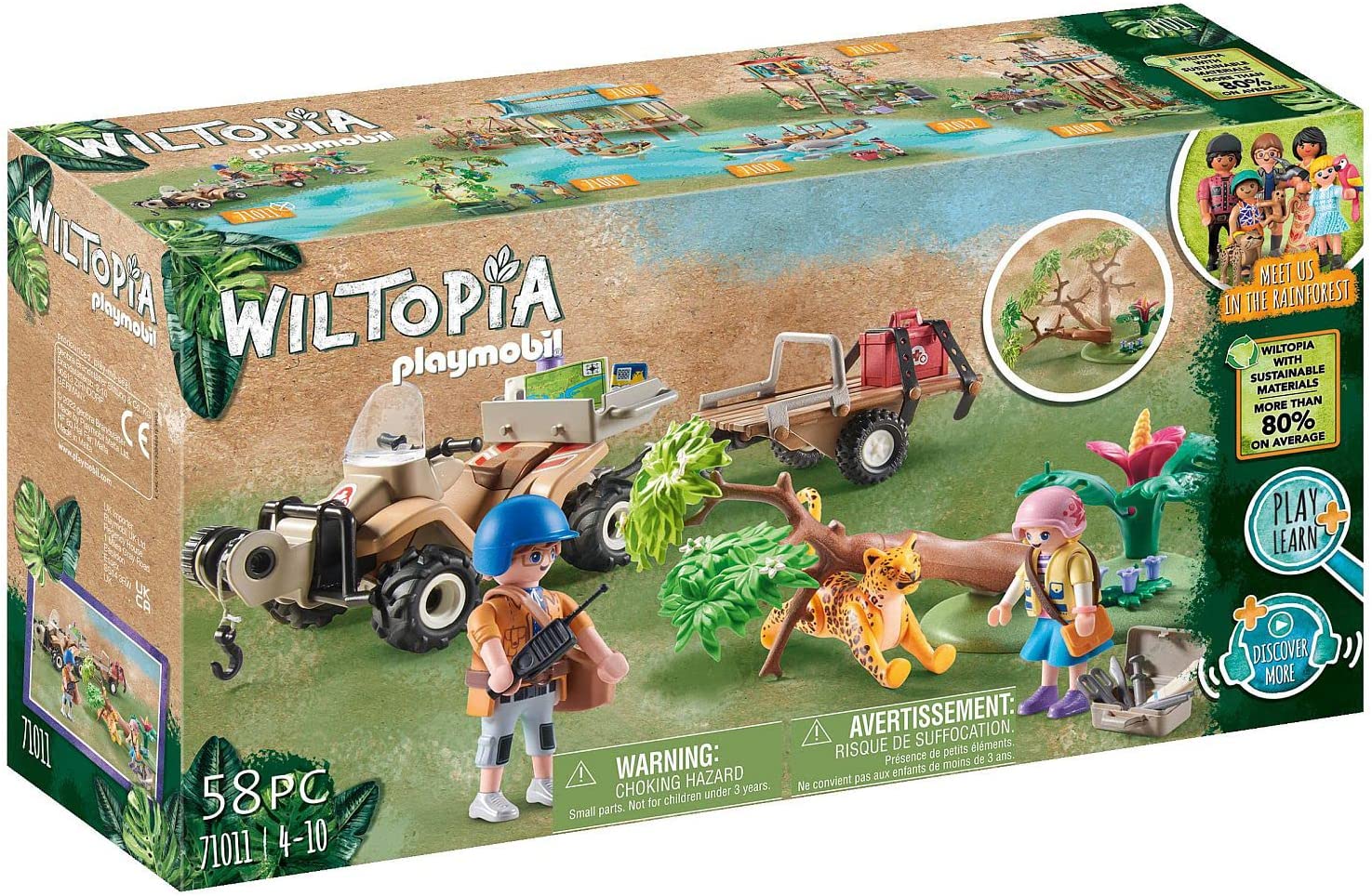 e453e137-f136-a834-dc81-01847b7d44da.jpg Playmobil Φροντιστές Ζώων Με Εξερευνητικό Όχημα - (71011) - Image 1