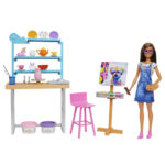 Barbie Κούκλα Στούντιο Ζωγραφικής - (HCM85) - Image 2