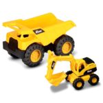 Nikko Rhino Construction Mega Δομικά Οχήματα – Ανατρεπόμενο Φορτηγό Χωματερής Mε Εκσκαφέα (36/30111) - Image 2