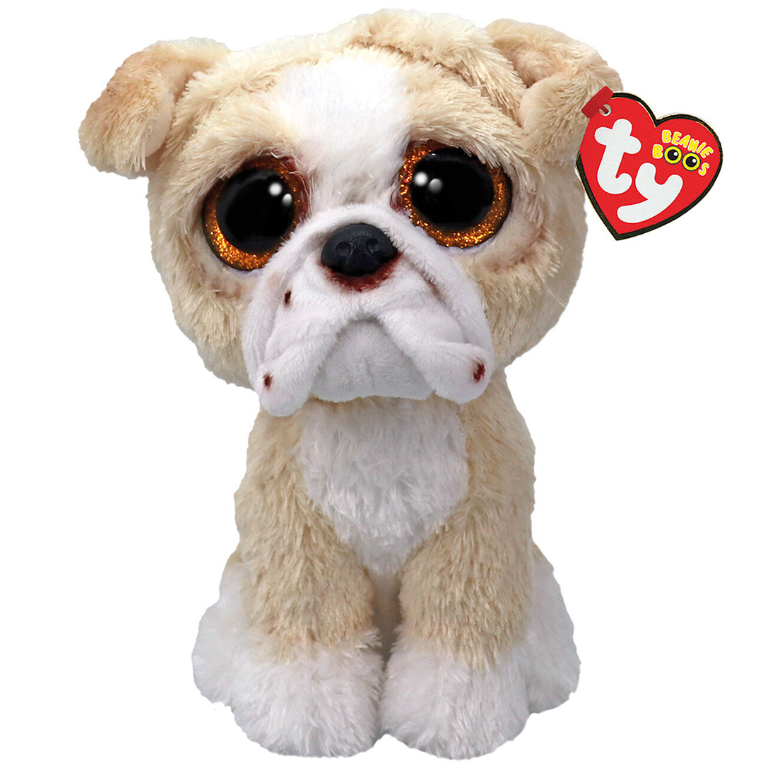 c12776b1-cd66-8e46-5eb5-01995cb5d2b6.jpg TY Beanie Boos Pooch Χνουδωτό Σκυλάκι Bulldog Καφέ 15εκ (1607-37371) - Image 1