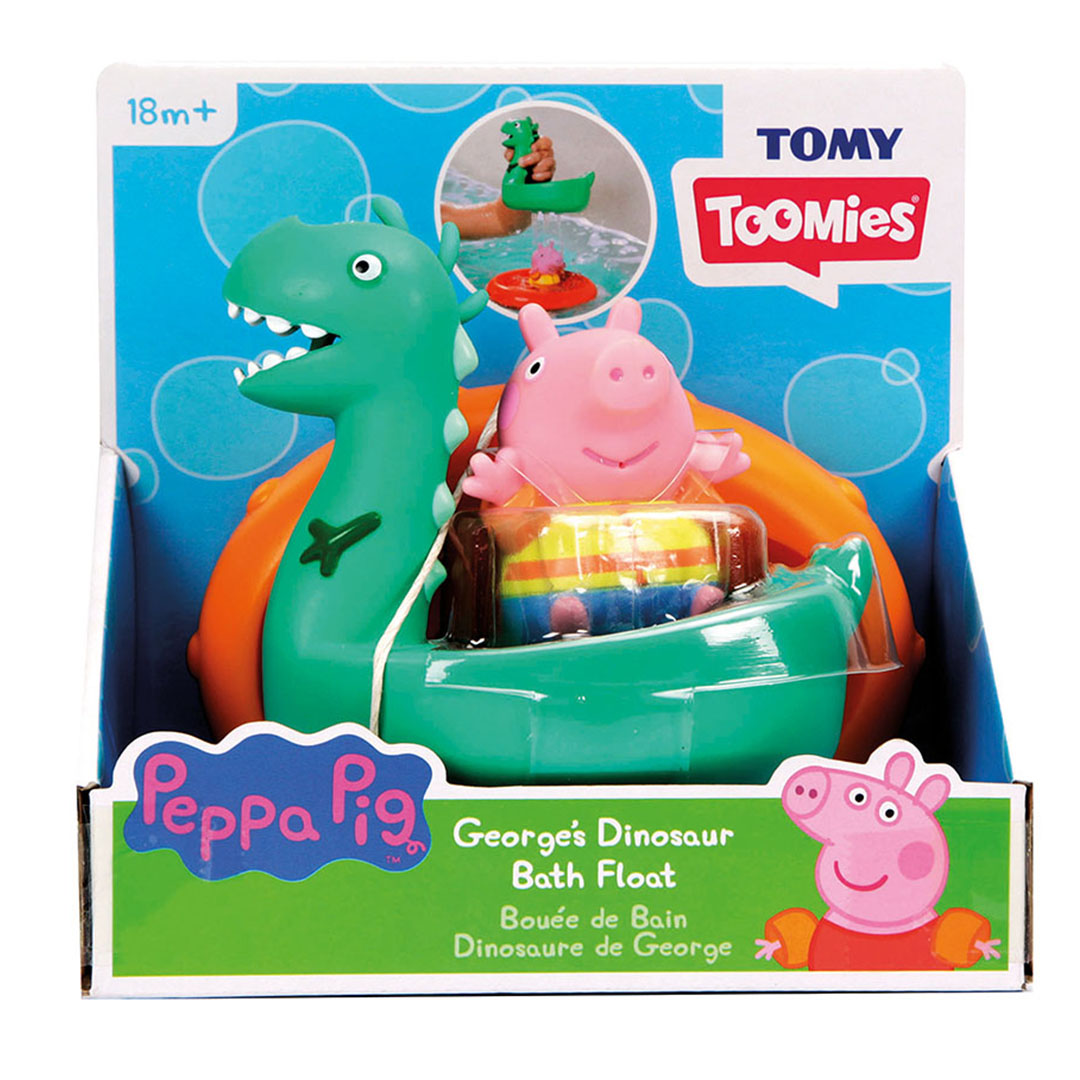 f45d7541-c77f-60a9-bf06-019a7dc1b590.jpg Peppa Pig Βρεφικό Παιχνίδι Μπάνιου Δινόσαυρος Με Φουσκωτό Σωσίβιο (1000-73106B) - Image 1
