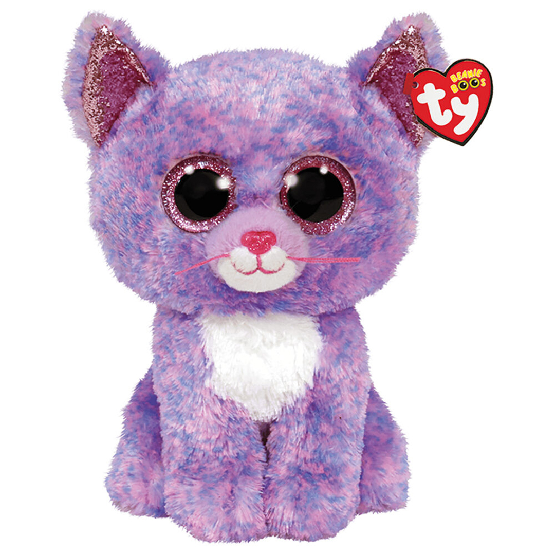 108ff503-dd43-b0c0-f446-019b18b52955.jpg TY Beanie Boos Cassidy Χνουδωτή Γατούλα Λιλά 23 Εκ.(1607-36486) - Image 1