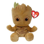 Ty Marvel Avengers Beannie Babies Groot Χνουδωτό Πλασματάκι Καφέ 15 Εκ. (1607-44003)