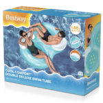 Bestway Διπλό Φουσκωτό Ανετο Στρώμα Deluxe Swim Tube 1.88μ x 1.17μ (43009) - Image 2